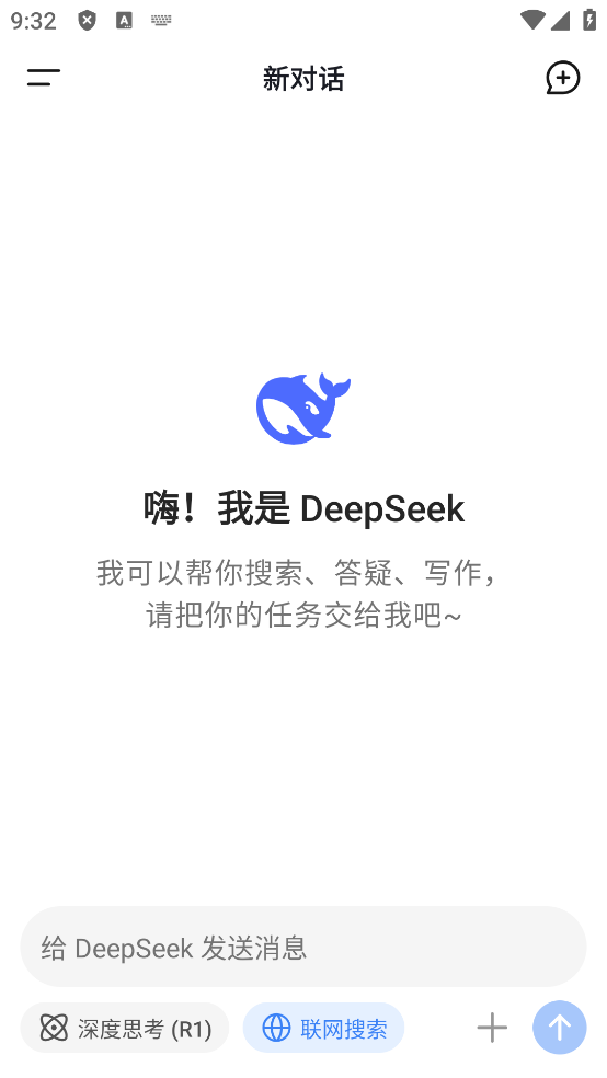 DeepSeek对话界面截图