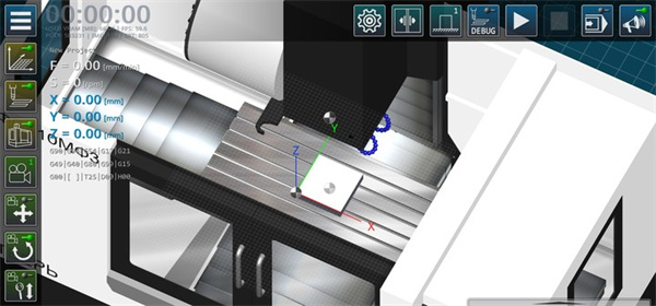 CNC VMC Simulator缩放视图截图
