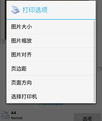 打印预览调整界面截图