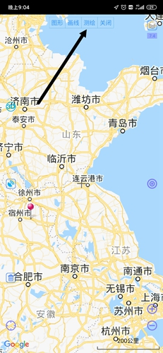 奥维地图测距工具截图