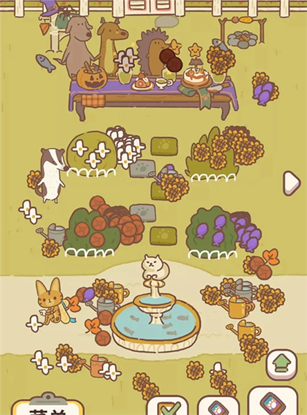 动物餐厅花园种花截图