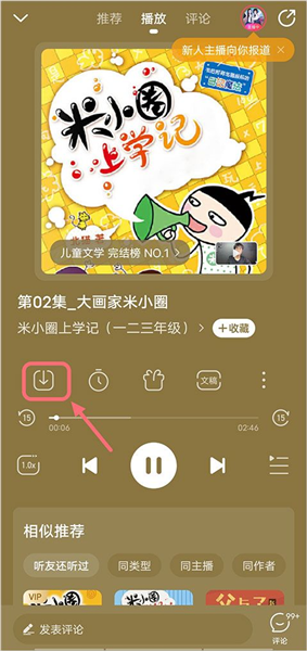 播放器下载按钮截图