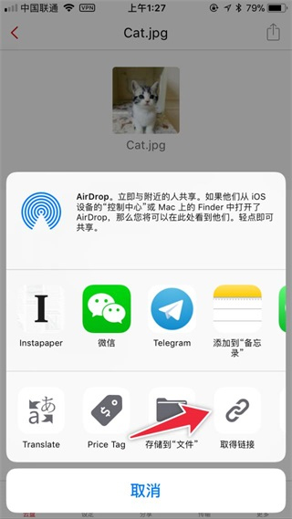 选择链接分享方式