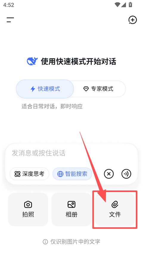 DeepSeek文件菜单截图
