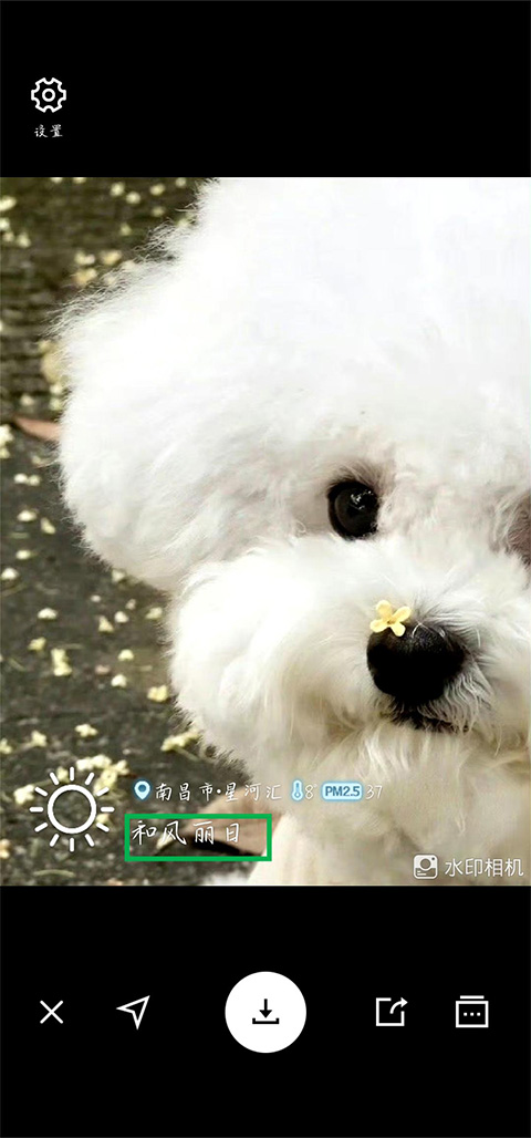 自定义水印文字编辑截图