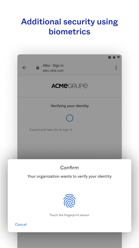 Okta Verify app官方版第4张截图