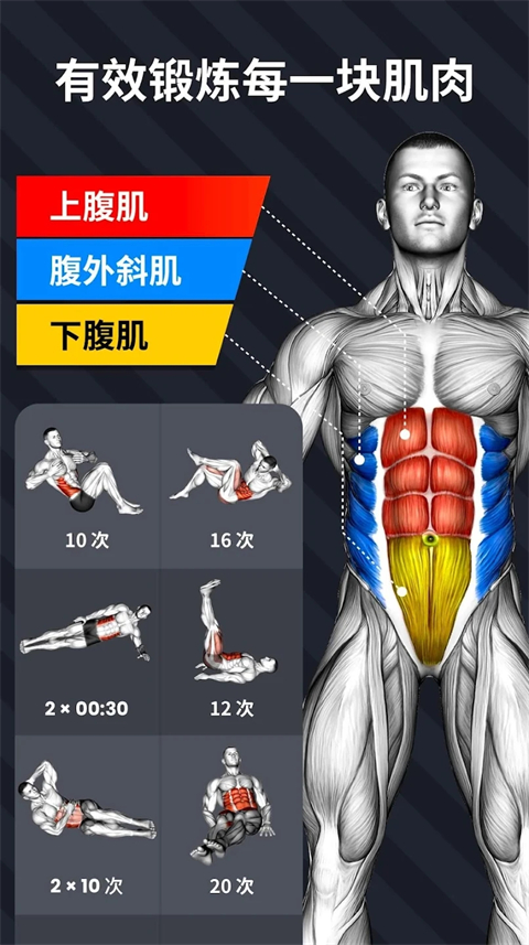 30天内练出六块腹肌app免费下载第2张截图