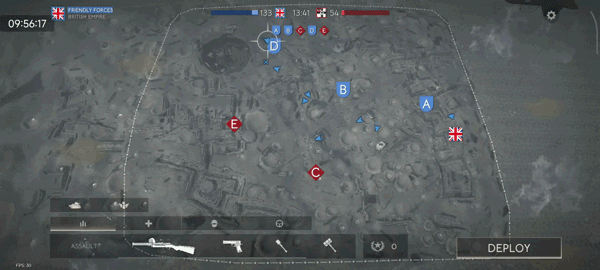 突击兵与医疗兵等兵种选择界面
